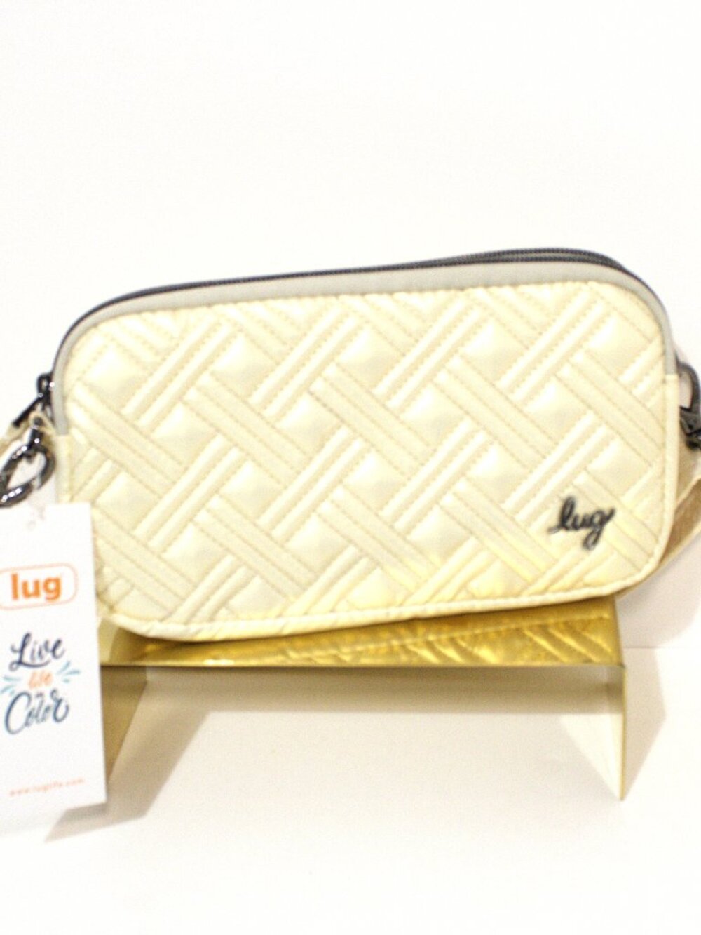 Lug RFID Convertible Crossbody with Gunmetal Hardware